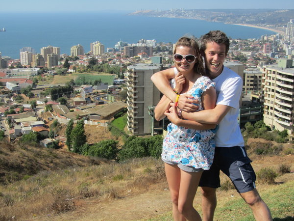 Taking in the views at Valparaiso