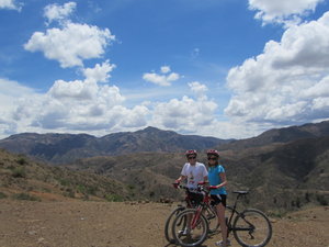 On our bikes near Sucre