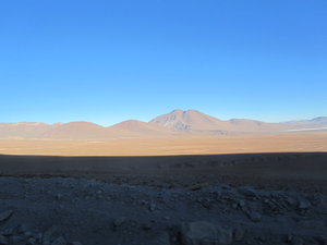 Morning shadows over Bolivian deserts