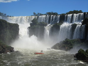 Awesome Iquazu boat ride through the falls