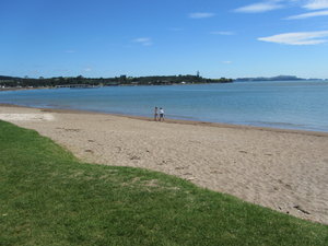 The beautiful beach at Waitangi