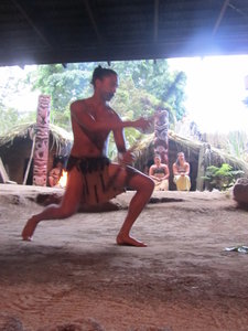 Performing a Mauri dance