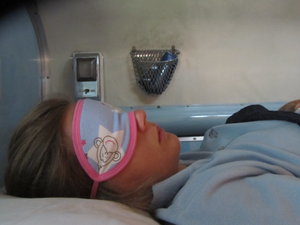 Sleeping Beauty on board a Thai night train