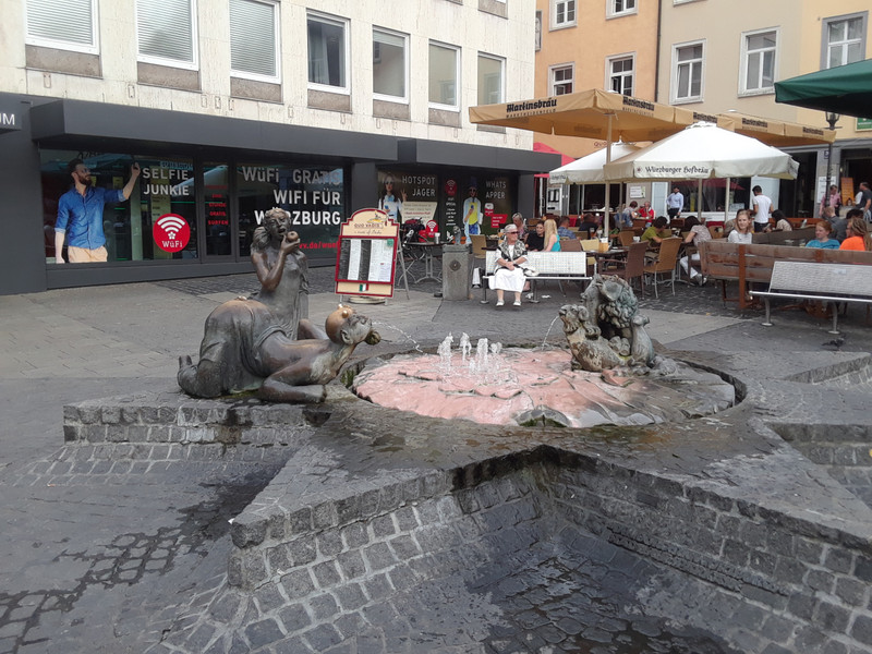 Unusual fountain near the main square.