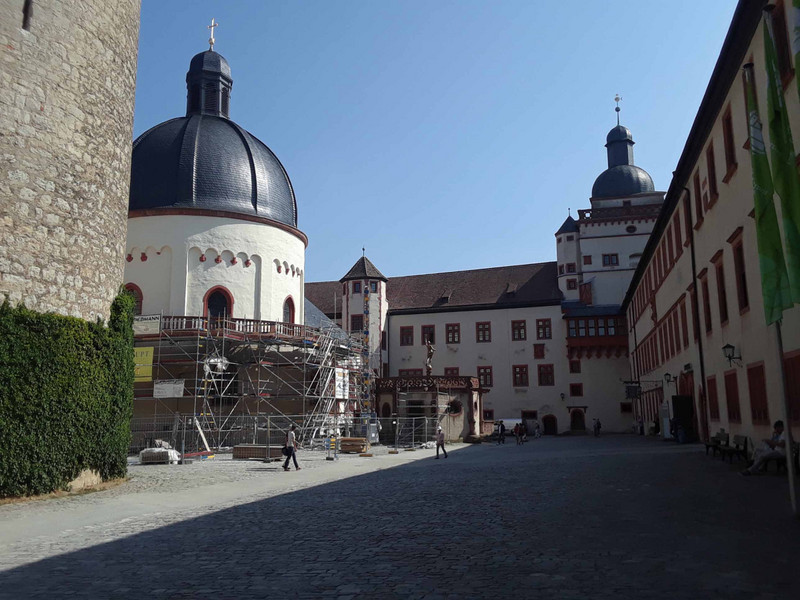 Fortress courtyard and chapel