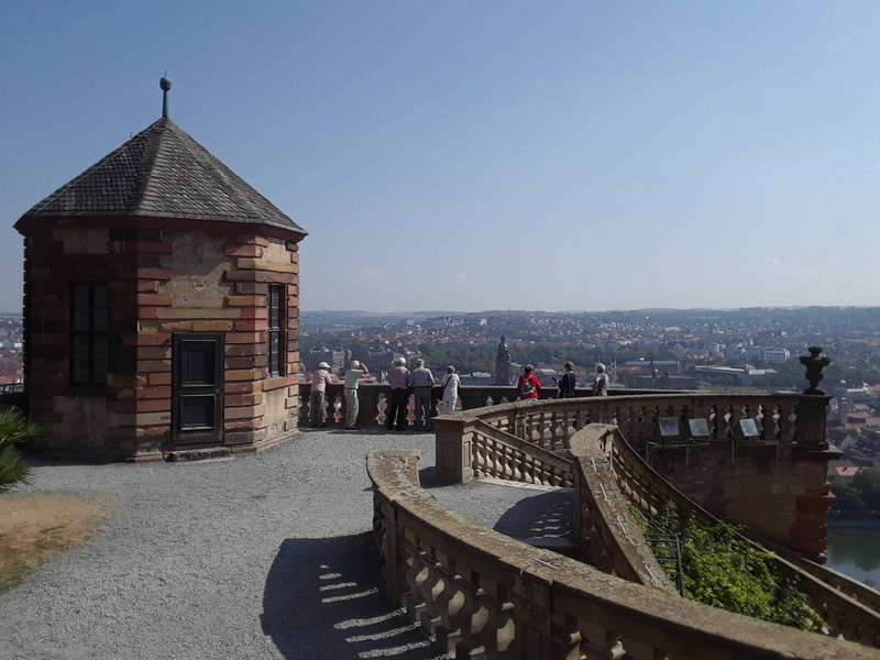 Scenic overlook in fortress garden