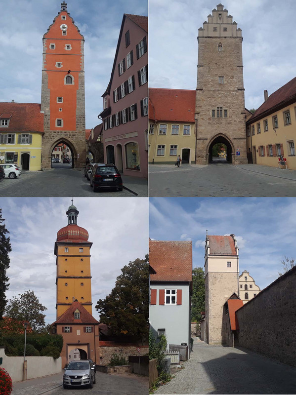 Woernitztor Tor, Rothenburger Tor, Segringer Tor and Nordlinger Tor
