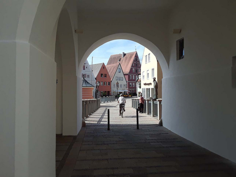 Looking thru Rieder Tor to Insel Ried (Isle of Ried)