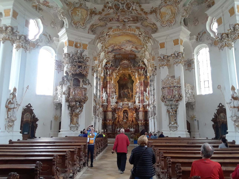 Main altar inside Weiskirche