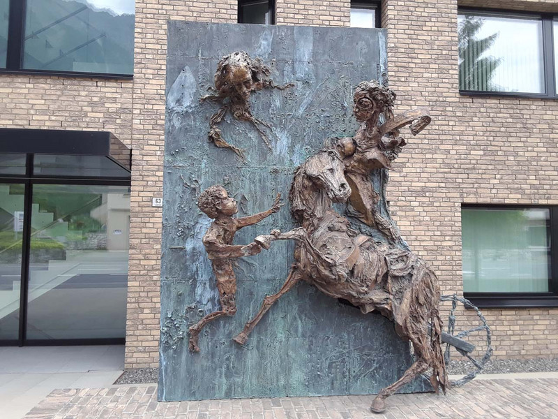 One of many neat sculptures & statues in Schaan-Valduz