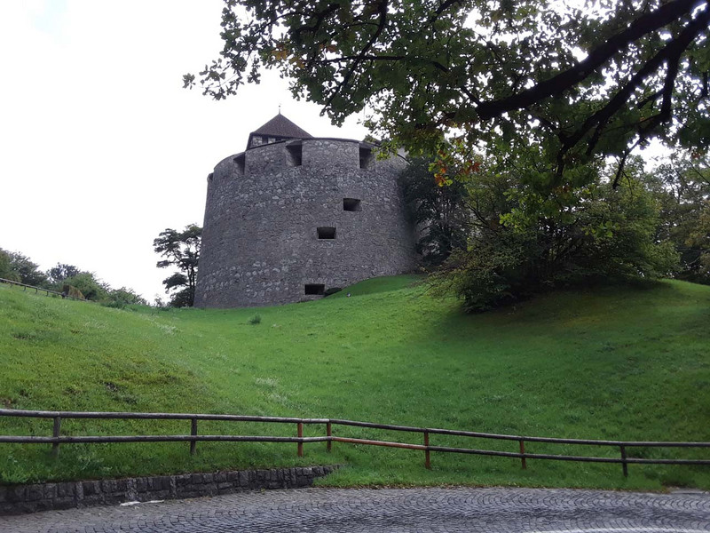 Schloss Valduz as first seen from footpath