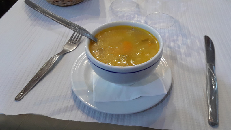 Vegetable soup from Pilgrim's Menu