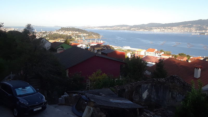 The view back down to Vigo