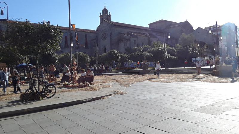 Main plaza in Pontevedra