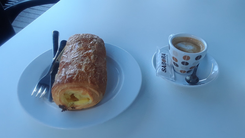 Delicious pastry & coffee at O Camino 