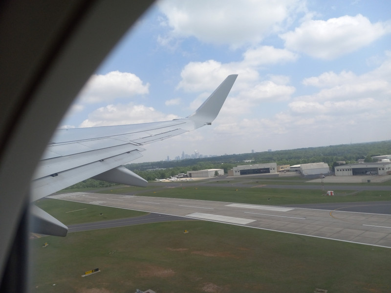 Taking off from Charlotte