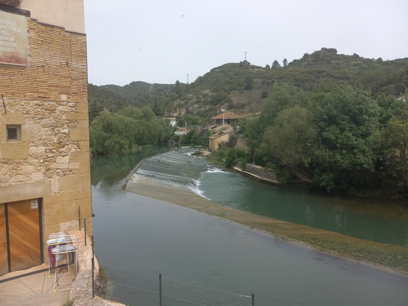 Pretty river scene in Estella