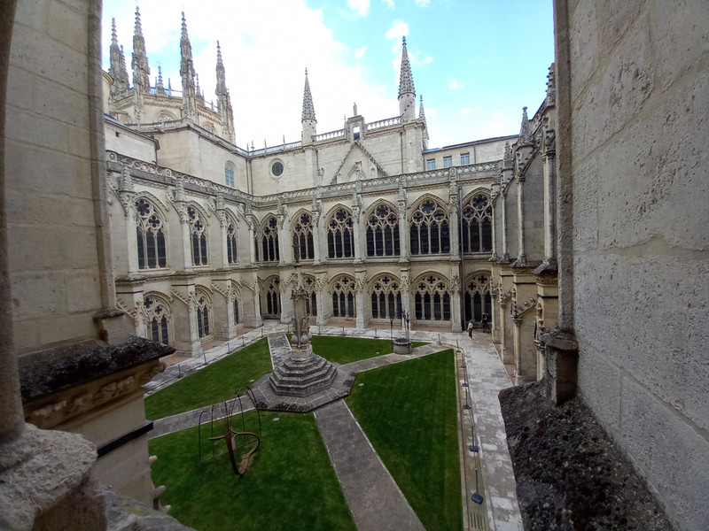 The inside courtyard of the cathedral