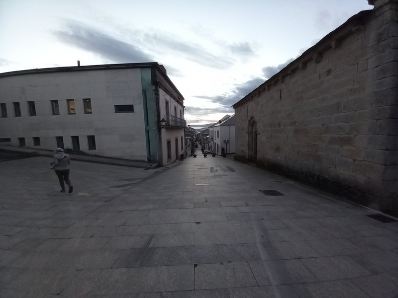 The quiet streets of Sarria