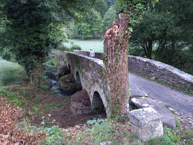 A roman bridge just outside of Sarria