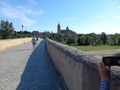Looking back to Salamanca from the roman bridge