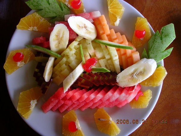 Cool fruit salad.