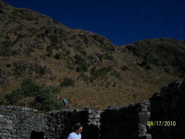 Leaving Runkuracay Pass