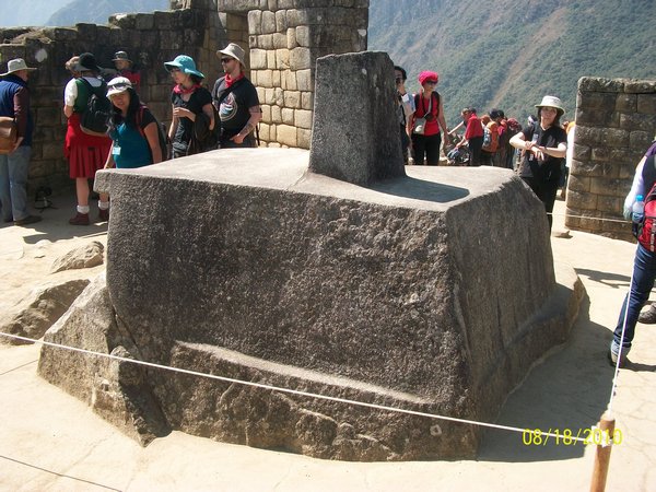 Sundial at Machu Picchu