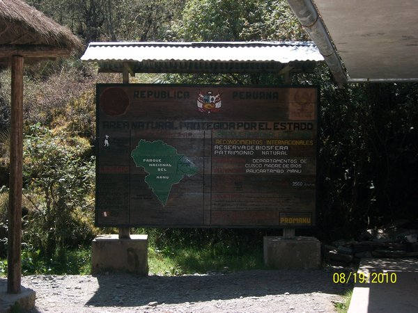 Manu Reserve Sign
