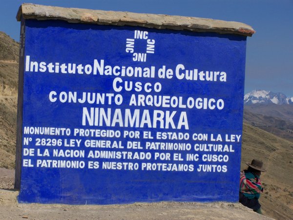 Ninamarca Entrance Sign