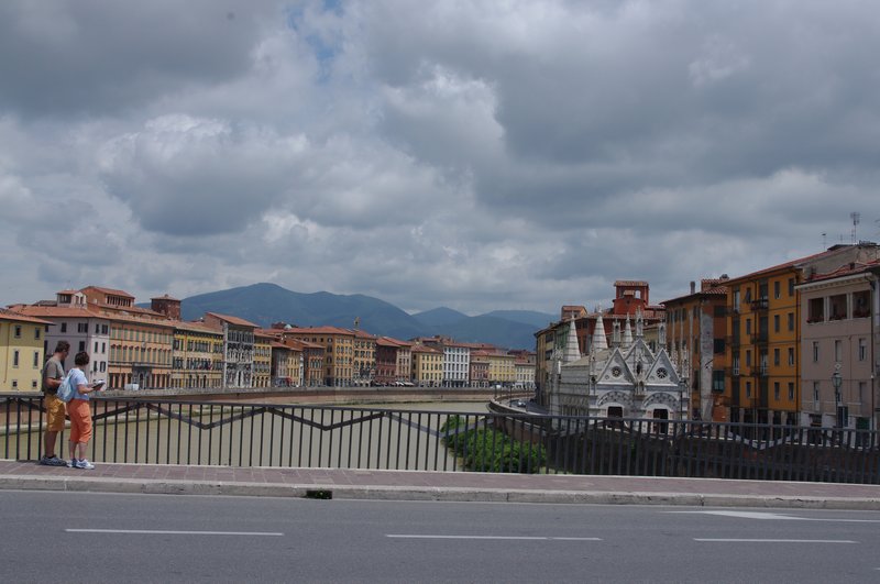 Pisa Bridge and Building