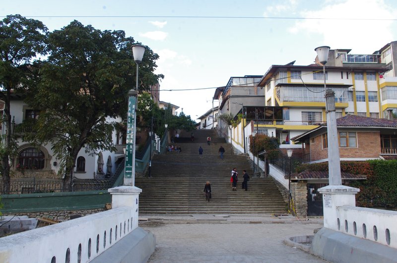 The stairs down from Calle Larga to the river