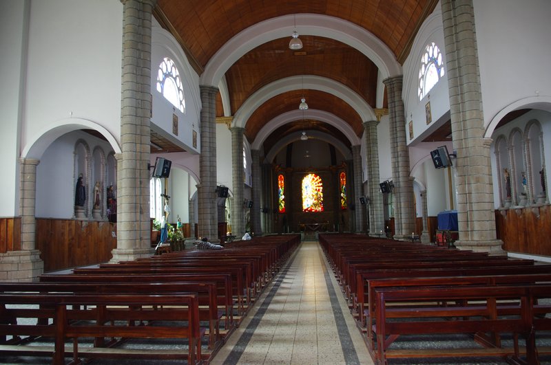 Inside the church in Gualaceo
