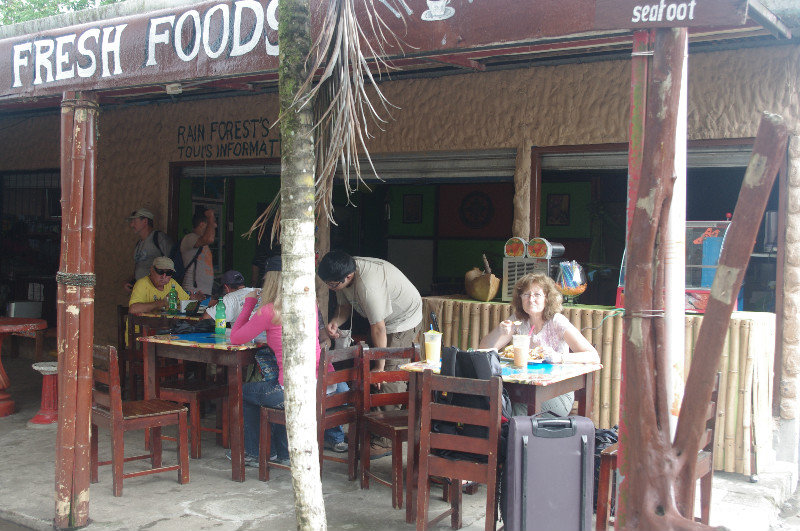 First Meal in Tortuguero