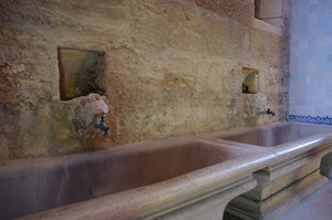 WASH BASINS, WITH RECENTLY FITTED FAUCETS