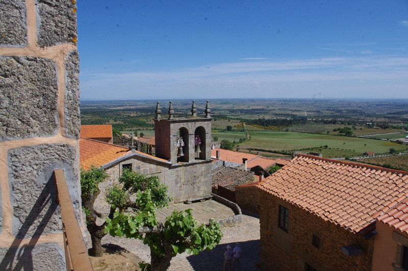 LOOKING OVER SOME OF THE BUILDINGS OF CASTELO RODRIGO