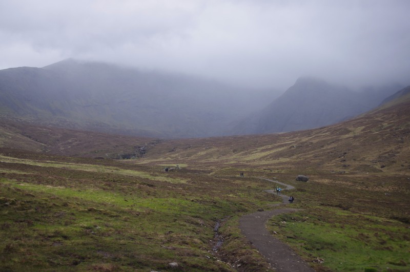 Distant path to Fairy Pools