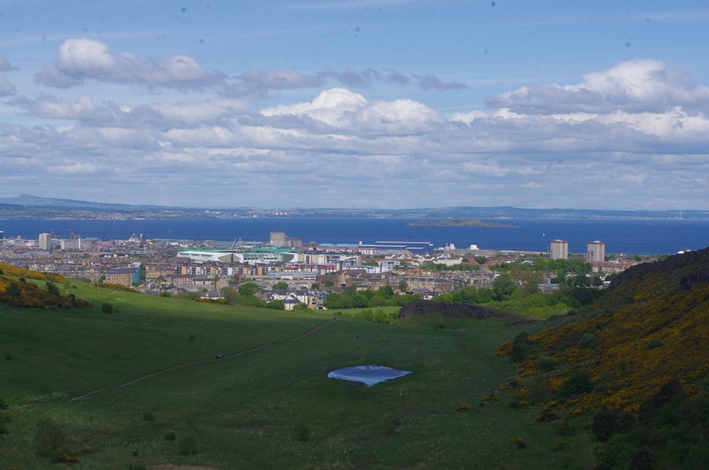 The very top of Arthur's Seat