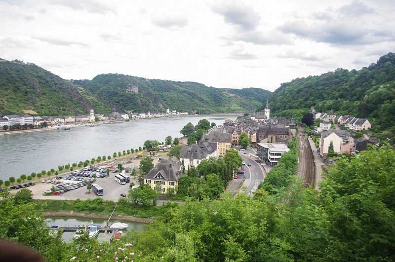 Looking down at Sankt Goar