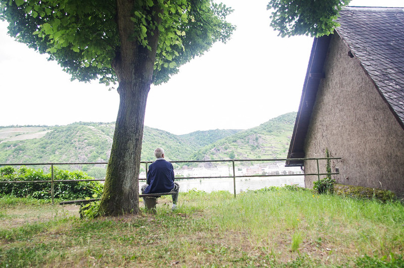 JC contemplating the Rhine