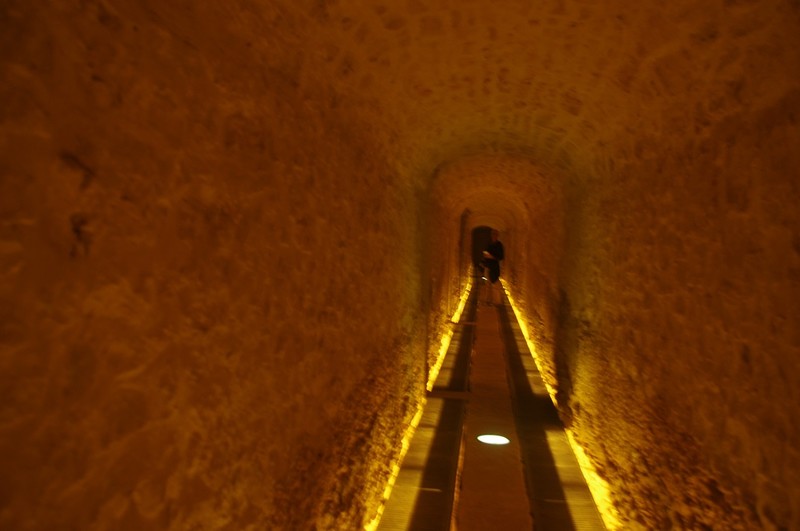 The spooky corridor below the fort