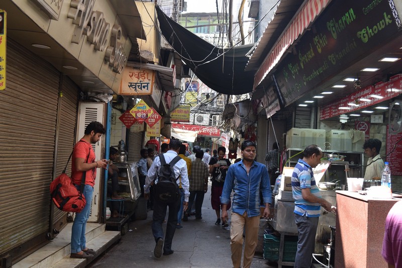 Street in front of Parantha Restaurant