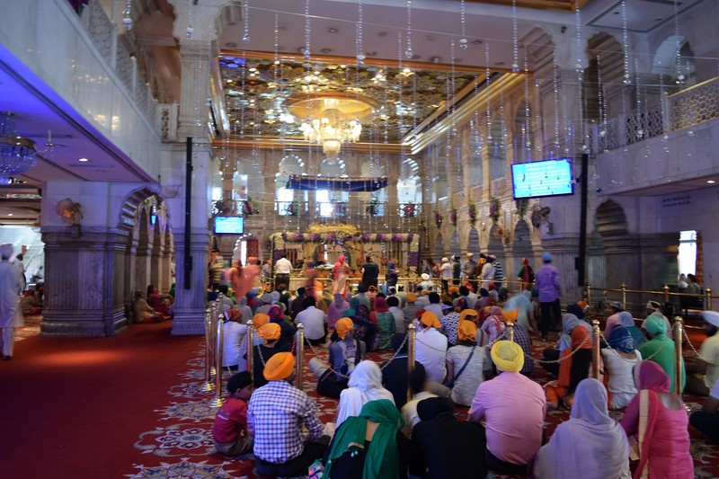 Inside the Sikh temple