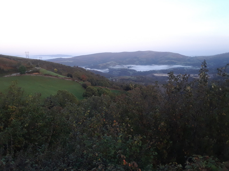 Awesome View of Misty Triacastela Valley