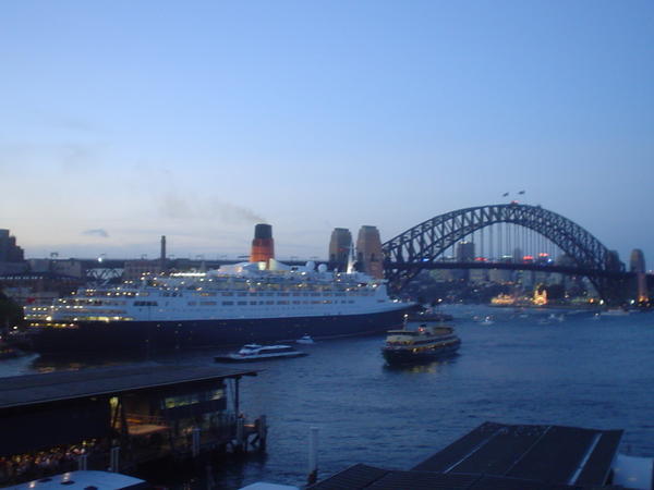 Queen Mary in Sydney Harbour 2