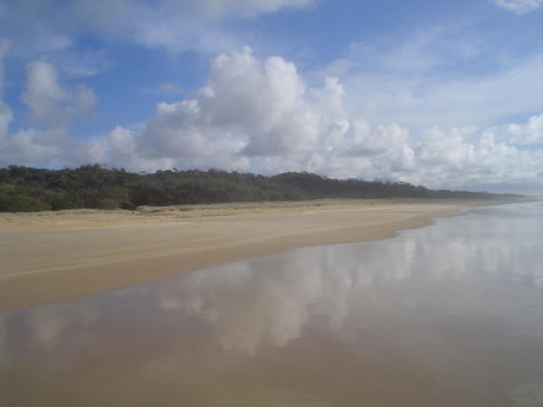 The 90km beach at Fraser Island