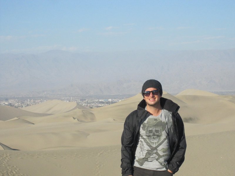 Scott on sand dunes