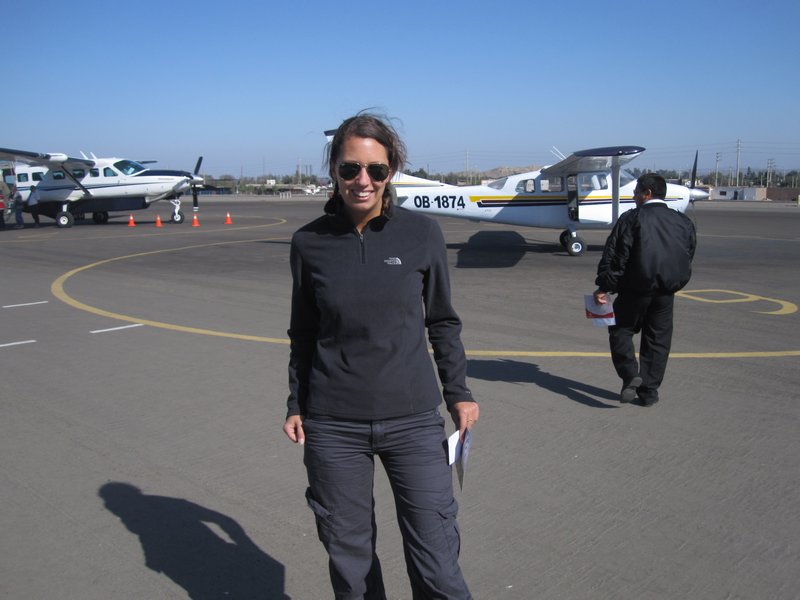 At Nazca airport pre flight
