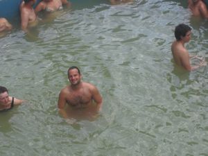 Scott in hot springs