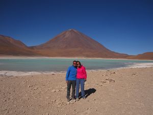 Us infront of lake verde